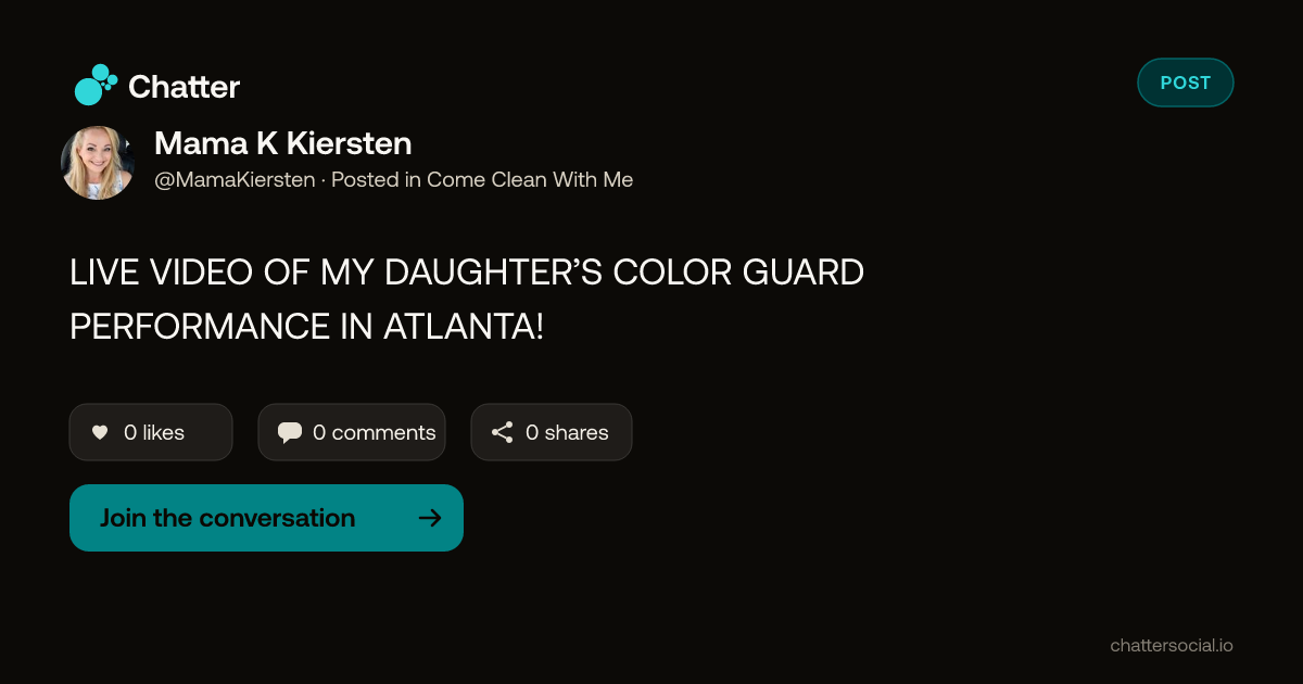 Mama K Kiersten on Chatter