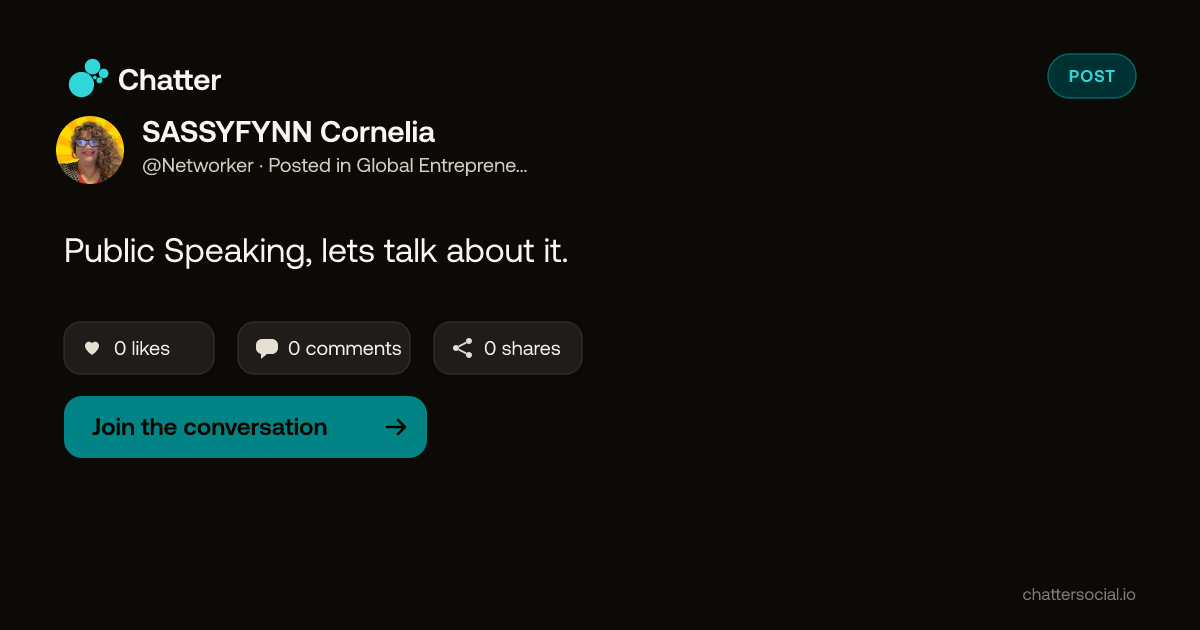 SASSYFYNN Cornelia on Chatter