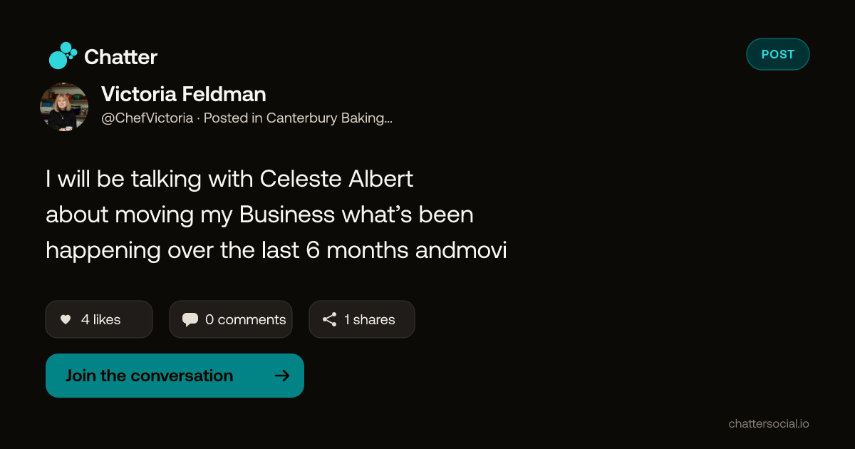Victoria Feldman on Chatter