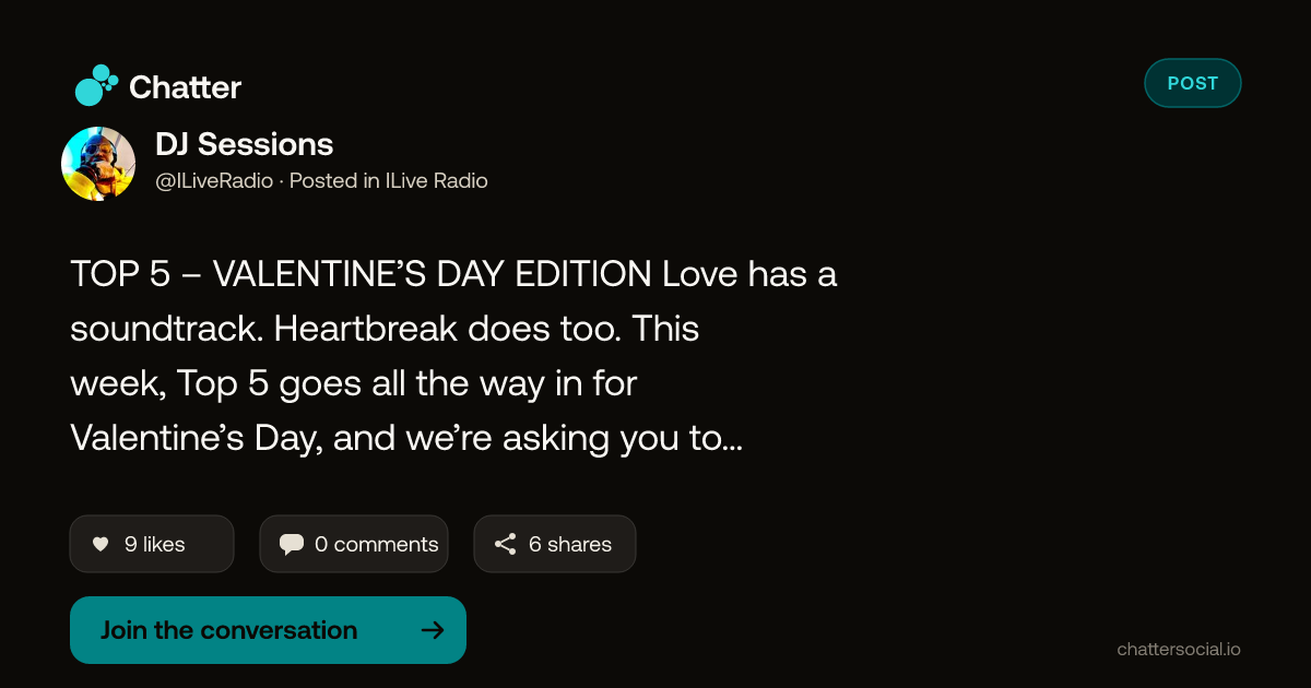 DJ Sessions on Chatter