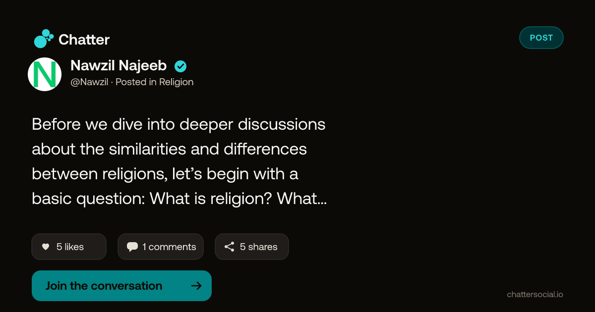 Nawzil Najeeb on Chatter