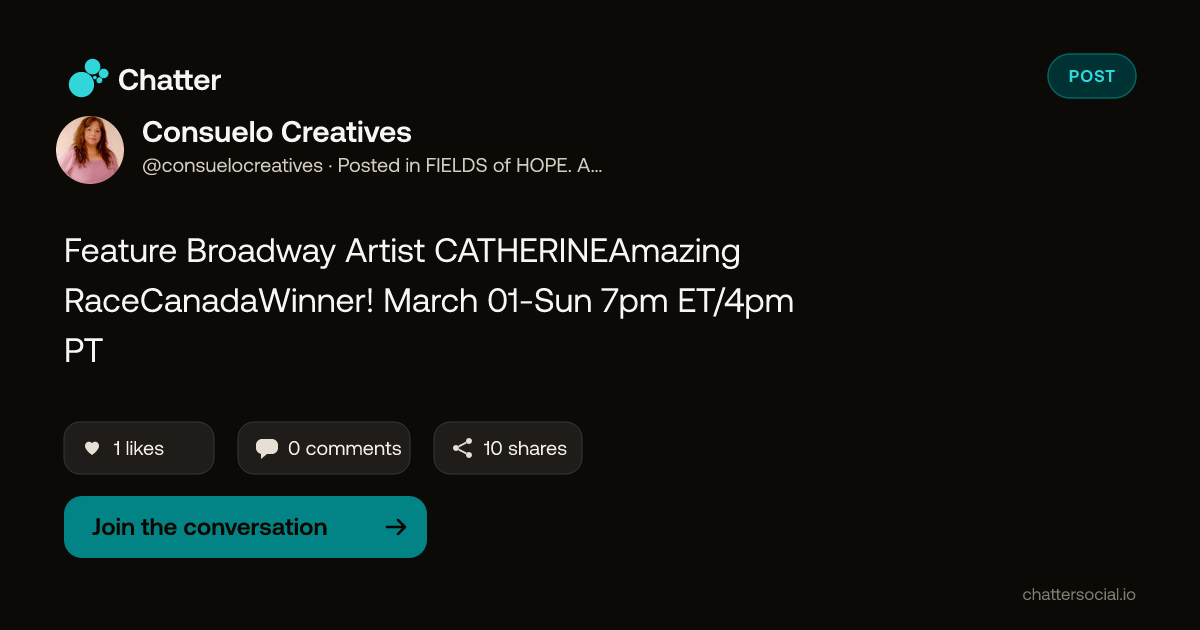 Consuelo Creatives on Chatter
