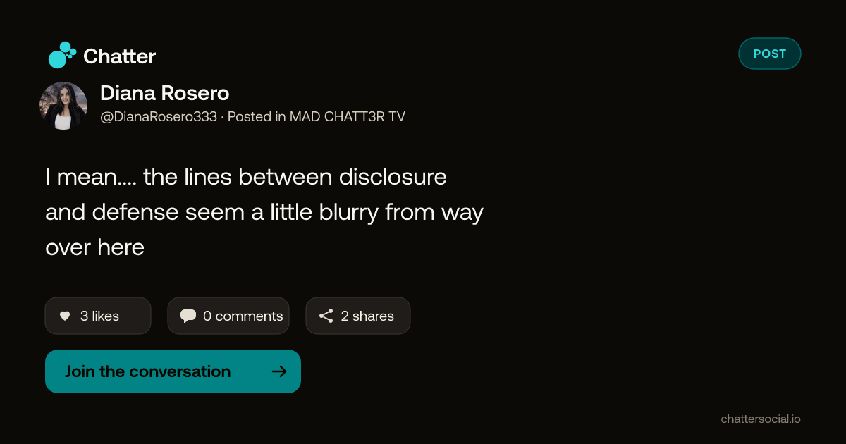 Diana Rosero on Chatter