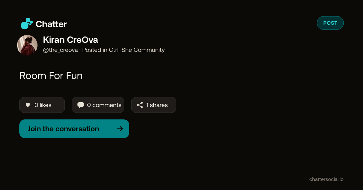 Kiran CreOva on Chatter