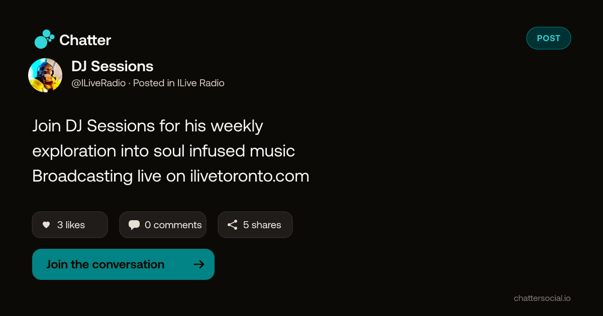 DJ Sessions on Chatter