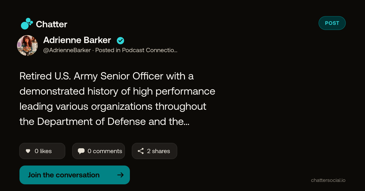 Adrienne Barker on Chatter