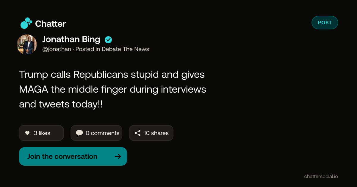 Jonathan Bing on Chatter