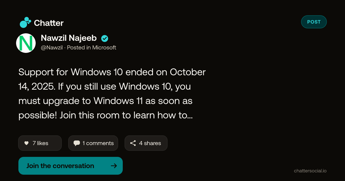 Nawzil Najeeb on Chatter