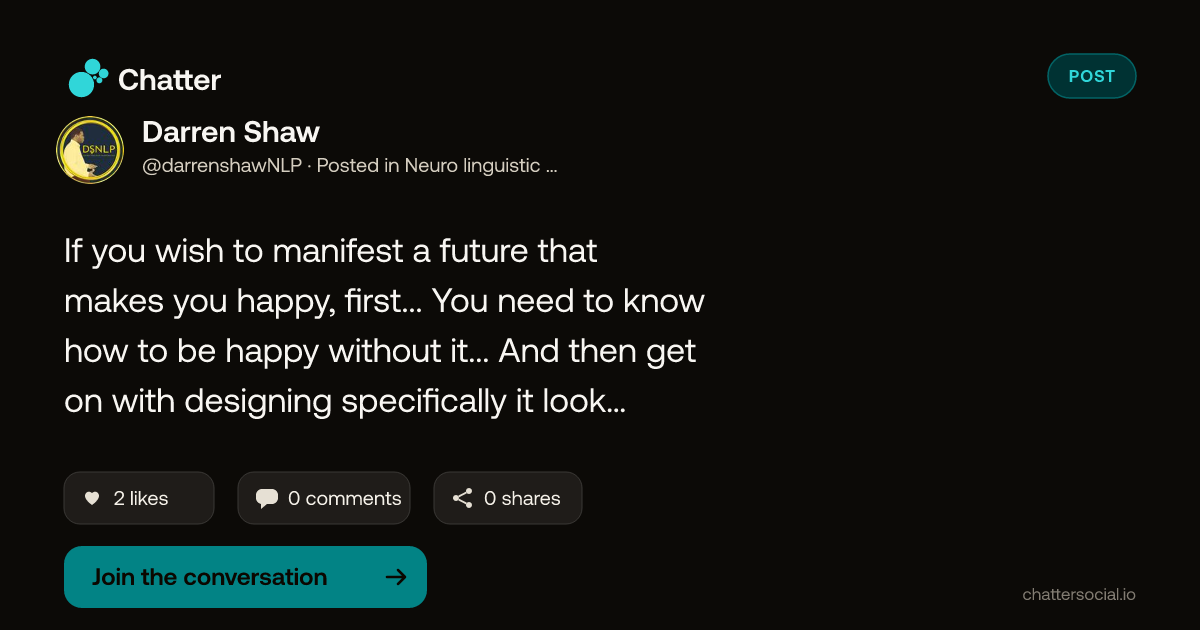 Darren Shaw on Chatter