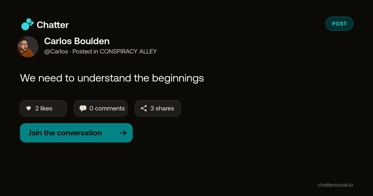 Carlos Boulden on Chatter