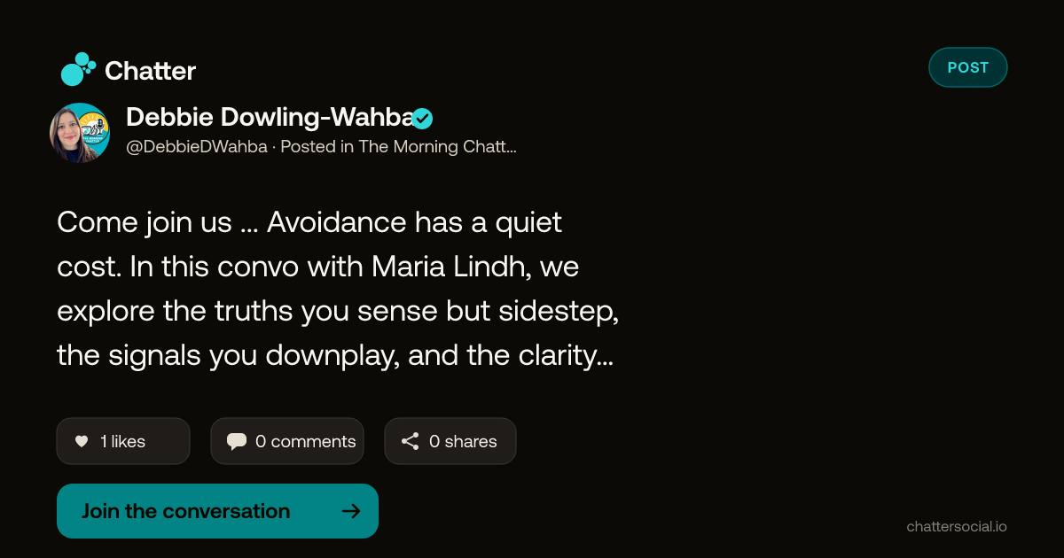 Debbie Dowling-Wahba on Chatter