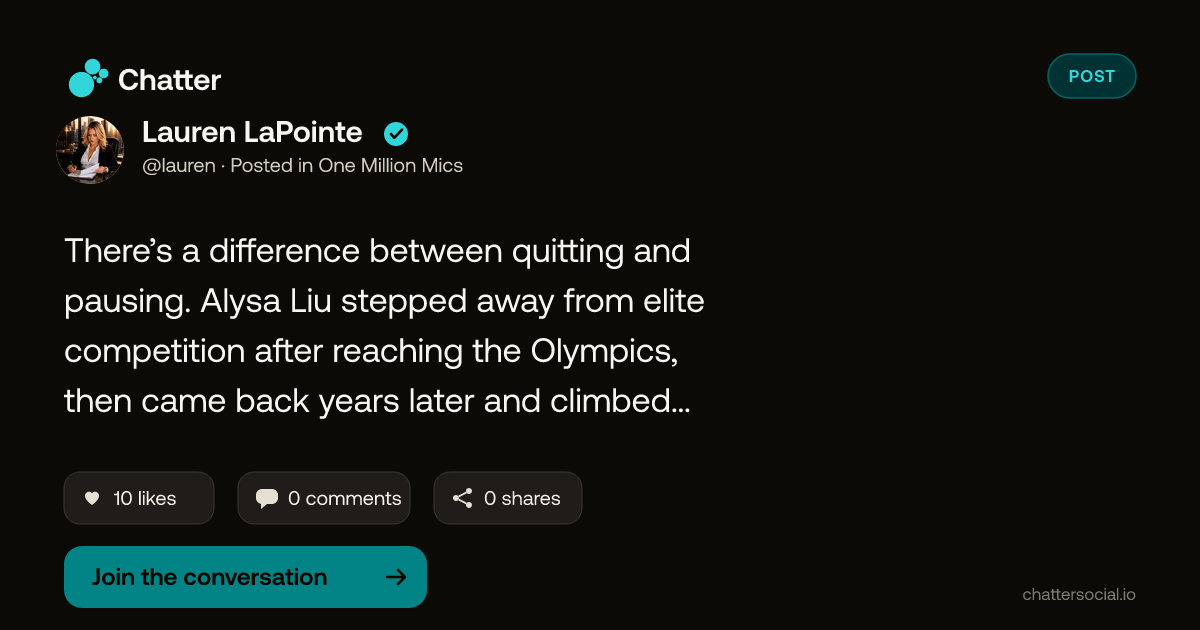 Lauren LaPointe on Chatter