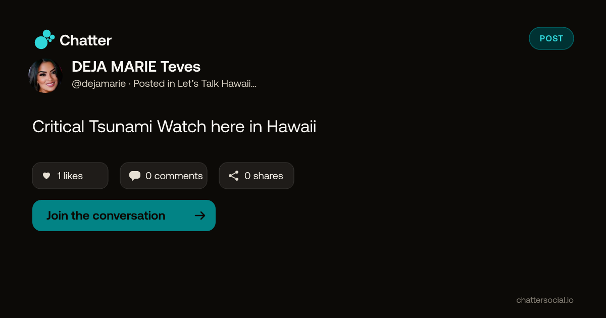 DEJA MARIE Teves on Chatter