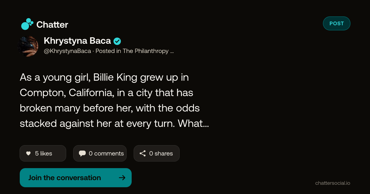 Khrystyna Baca on Chatter