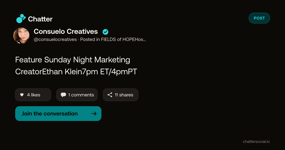 Consuelo Creatives on Chatter