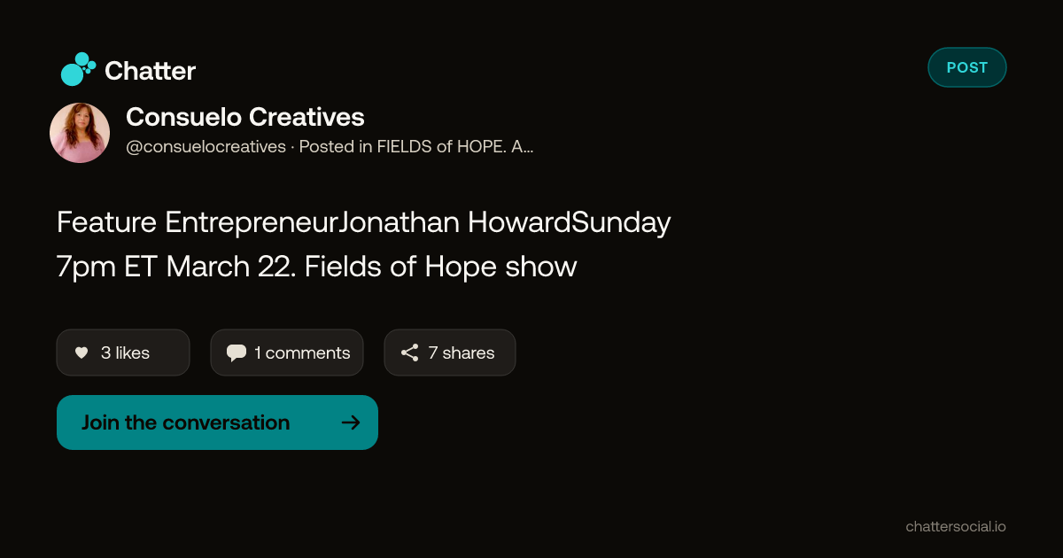 Consuelo Creatives on Chatter