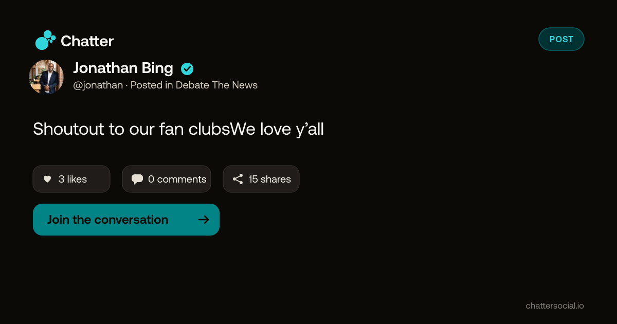 Jonathan Bing on Chatter
