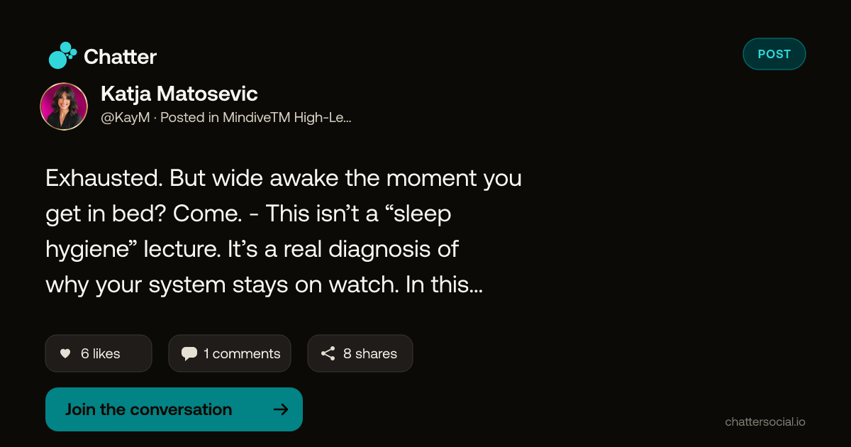 Katja Matosevic on Chatter