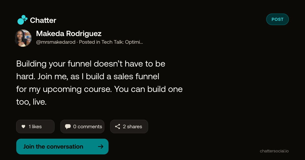 Makeda Rodriguez on Chatter
