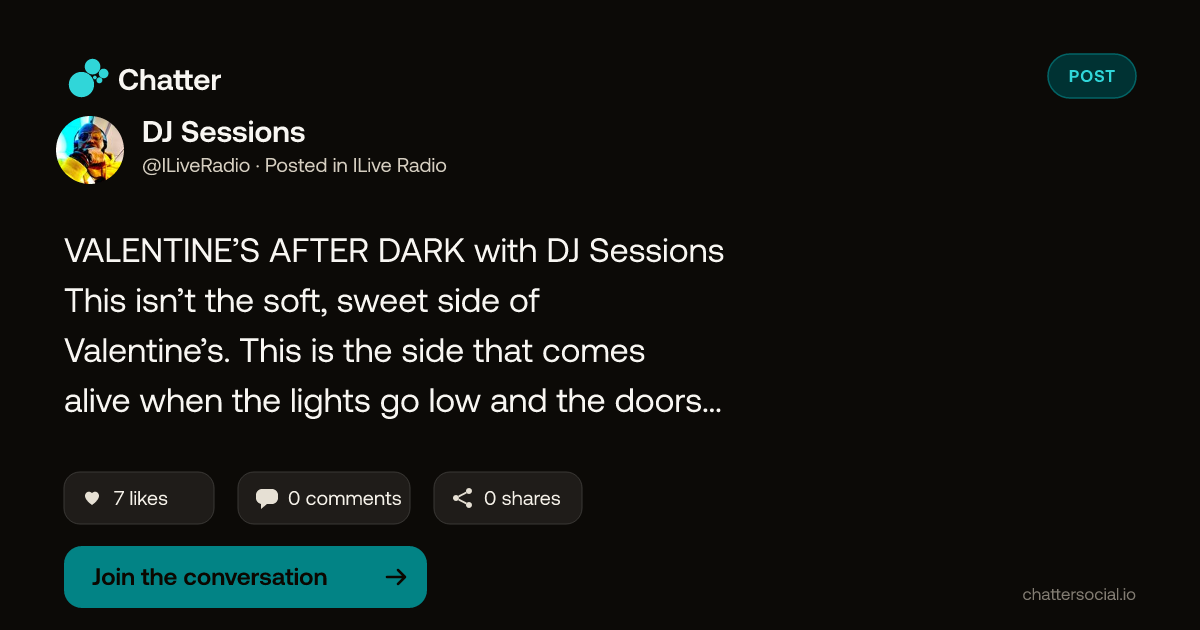 DJ Sessions on Chatter