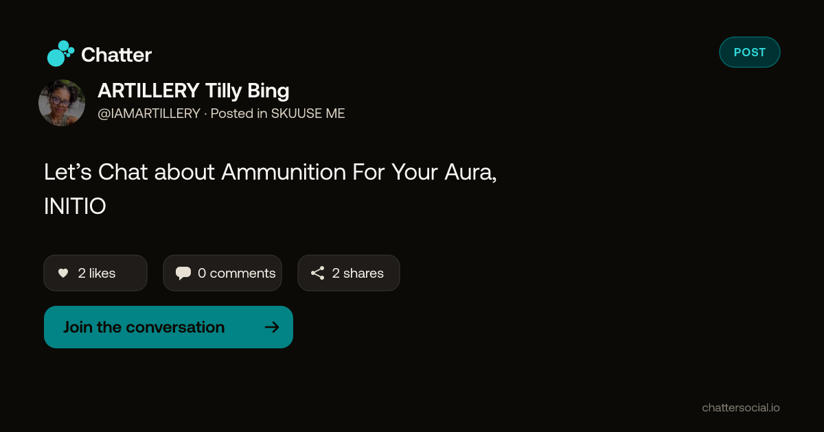 ARTILLERY Tilly Bing on Chatter