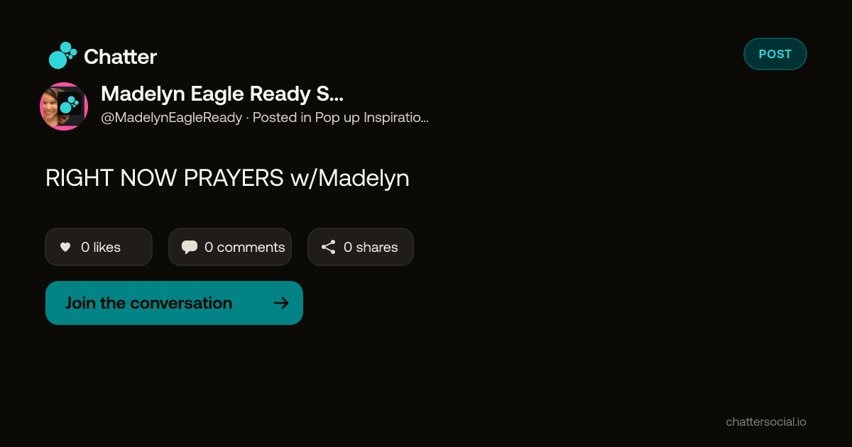 Madelyn Eagle Ready Soaring on Chatter