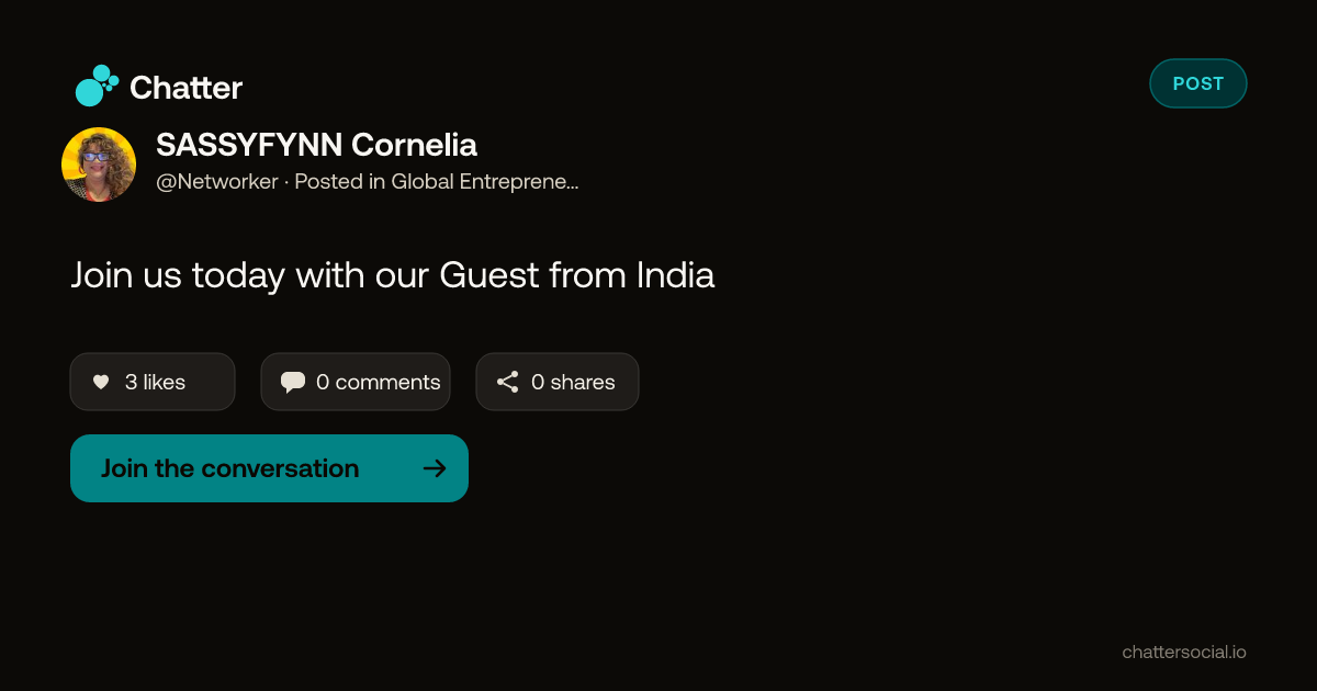 SASSYFYNN Cornelia on Chatter