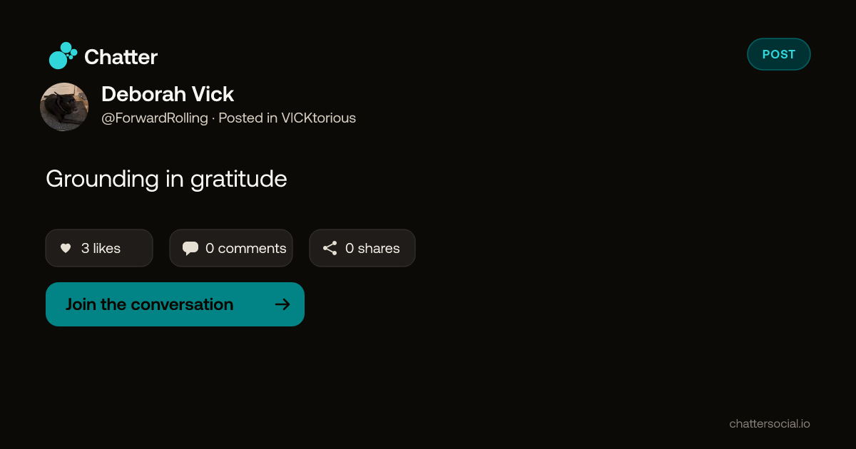 Deborah Vick on Chatter