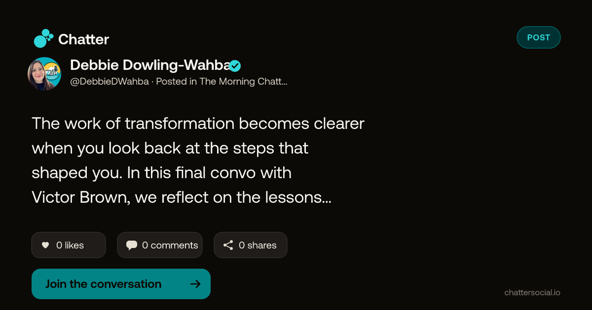 Debbie Dowling-Wahba on Chatter
