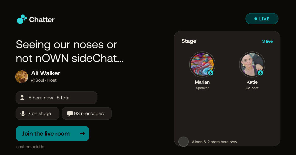 Seeing our noses or not nOWN sideChat NovellaDrop release “SideChatphishing” Novella ChatDrop Part 3 Day 2 · Live on Chatter