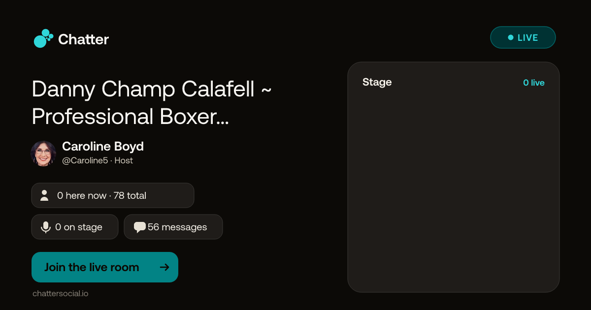 Danny Champ Calafell ~ Professional Boxer OPEN WORKOUT @ the Gym · Live on Chatter