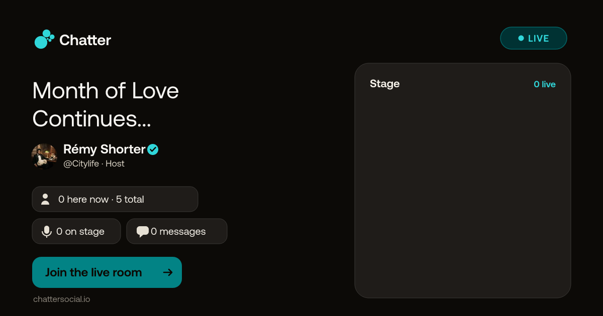 Month of Love Continues... · Live on Chatter