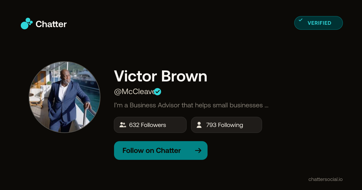Victor Brown (@McCleave) on Chatter