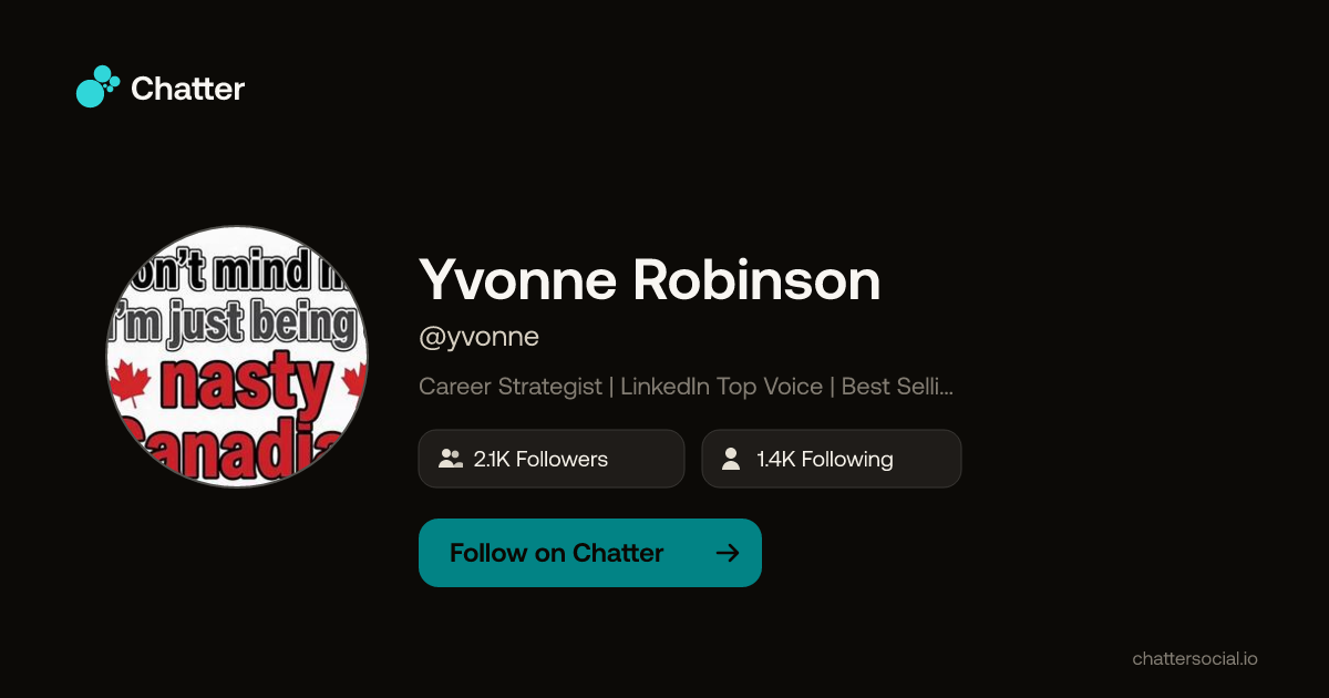 Yvonne Robinson (@yvonne) on Chatter