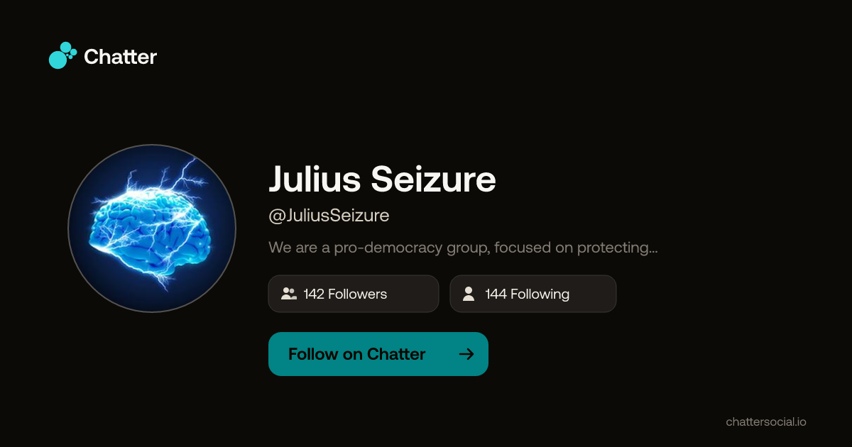 Julius Seizure (@JuliusSeizure) on Chatter