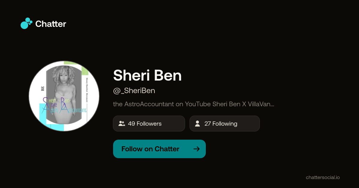Sheri Ben (@_SheriBen) on Chatter